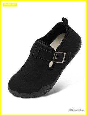 Suede Mocc Wide Toe Box Fleece Lined Arch Support House Shoes